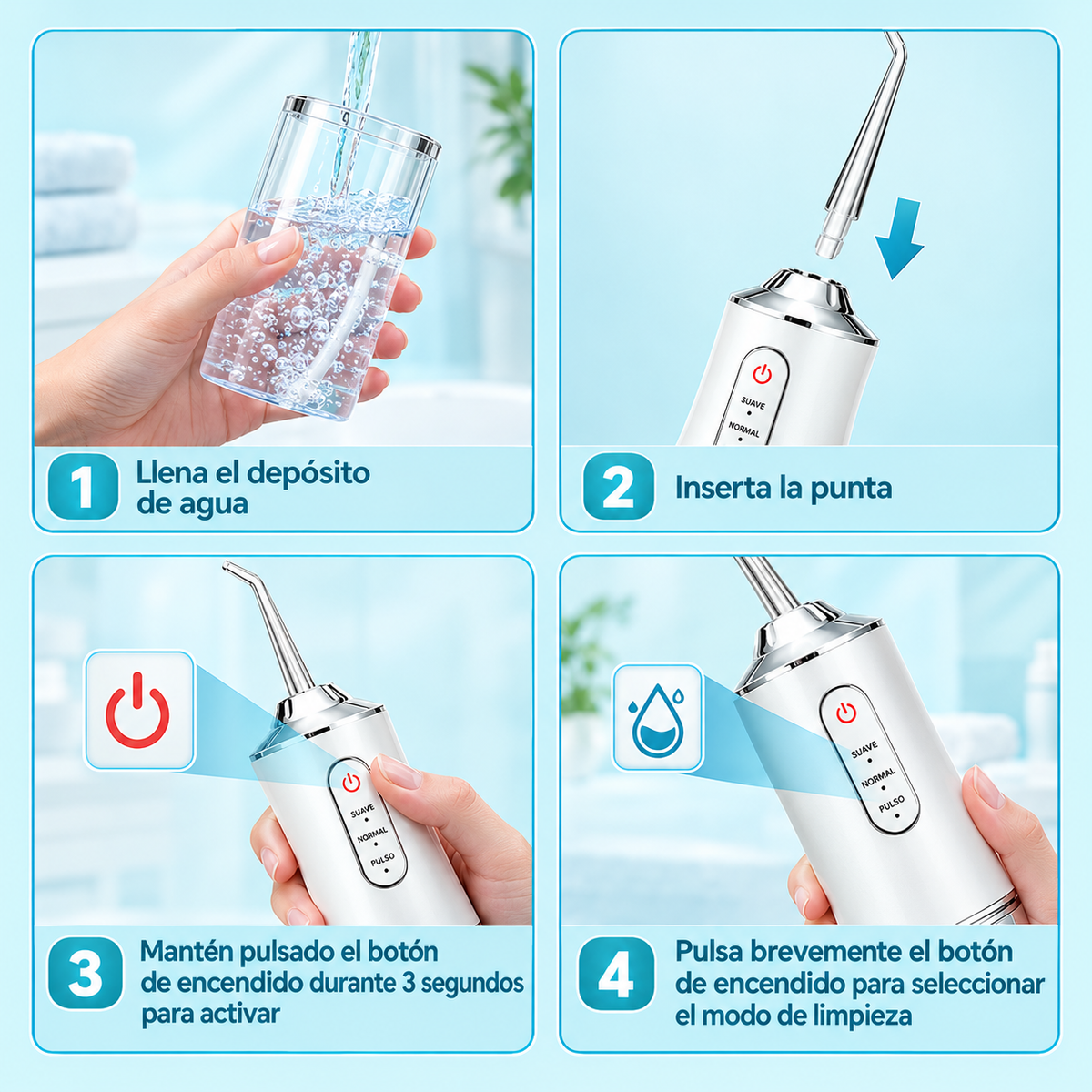 Irrigador Bucal Portátil Zelvana®